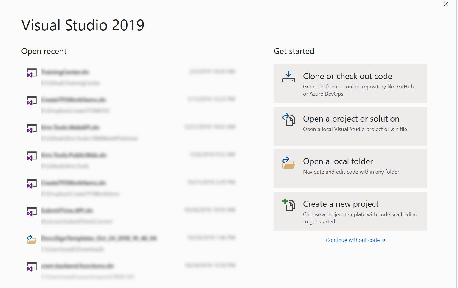 Customize Visual Studio 2019 Startup - Microsoft Dynamics CRM Community